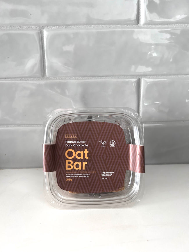 Peanut Butter Dark Chocolate Oat Bars